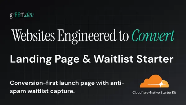 Landing Page + Waitlist Starter